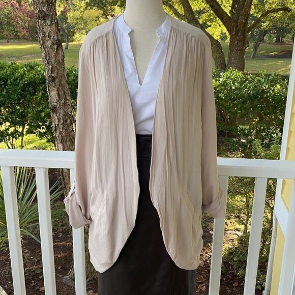 BCBGeneration Bare (Nude) Open-Front Cocoon Cardigan - Picture 1 of 6